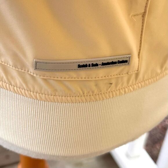 Scotch & Soda Specially Made Bomber Style Jacket.  Yellow. Medium. - Picture 2 of 7